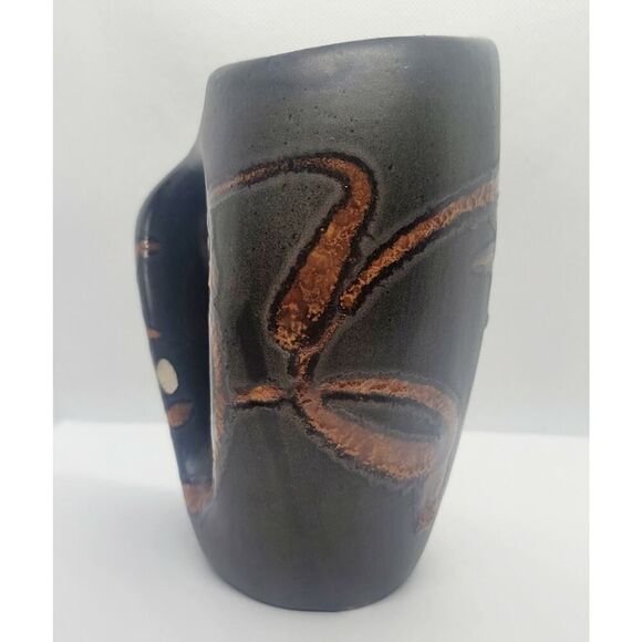 Vintage Mid Century Modern Laurentian Pottery Canada 12 OZ. Mug/Cup Textured - Picture 4 of 10